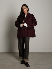 Giacca cappotto over - Bordeaux