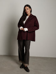 Giacca cappotto over - Bordeaux