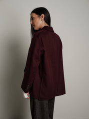 Giacca cappotto over - Bordeaux