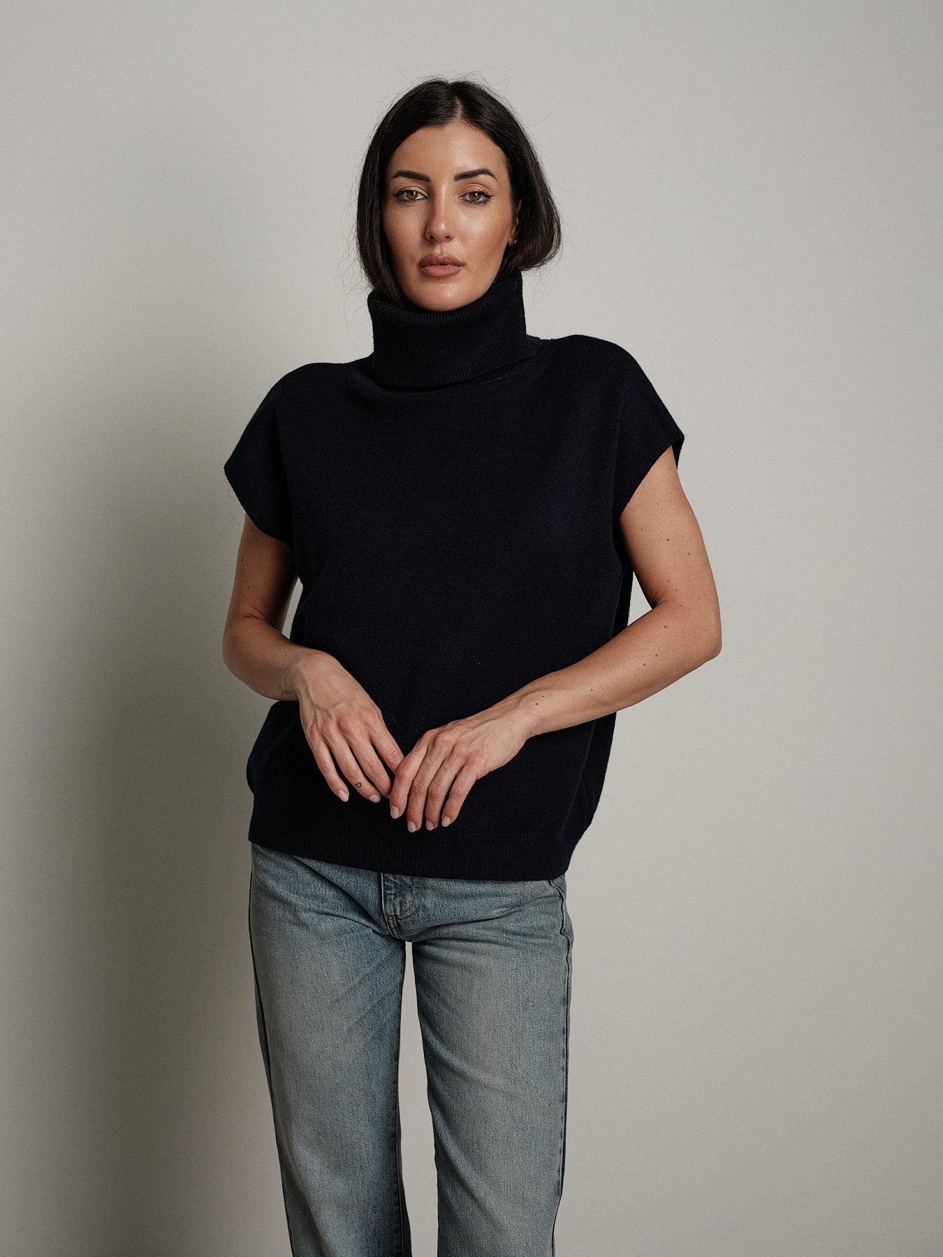 gilet dolcevita - Blu