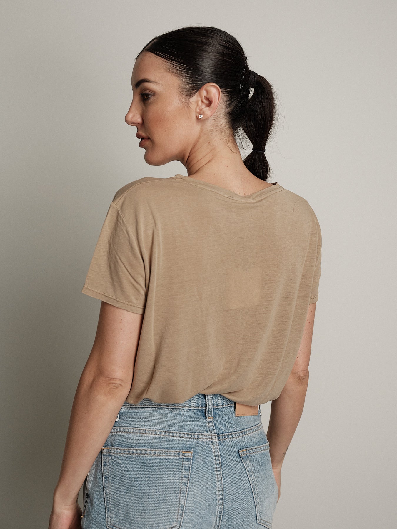 T-shirt girocollo lino (colori all'interno)