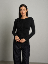 cashmerina drappeggio - Nero