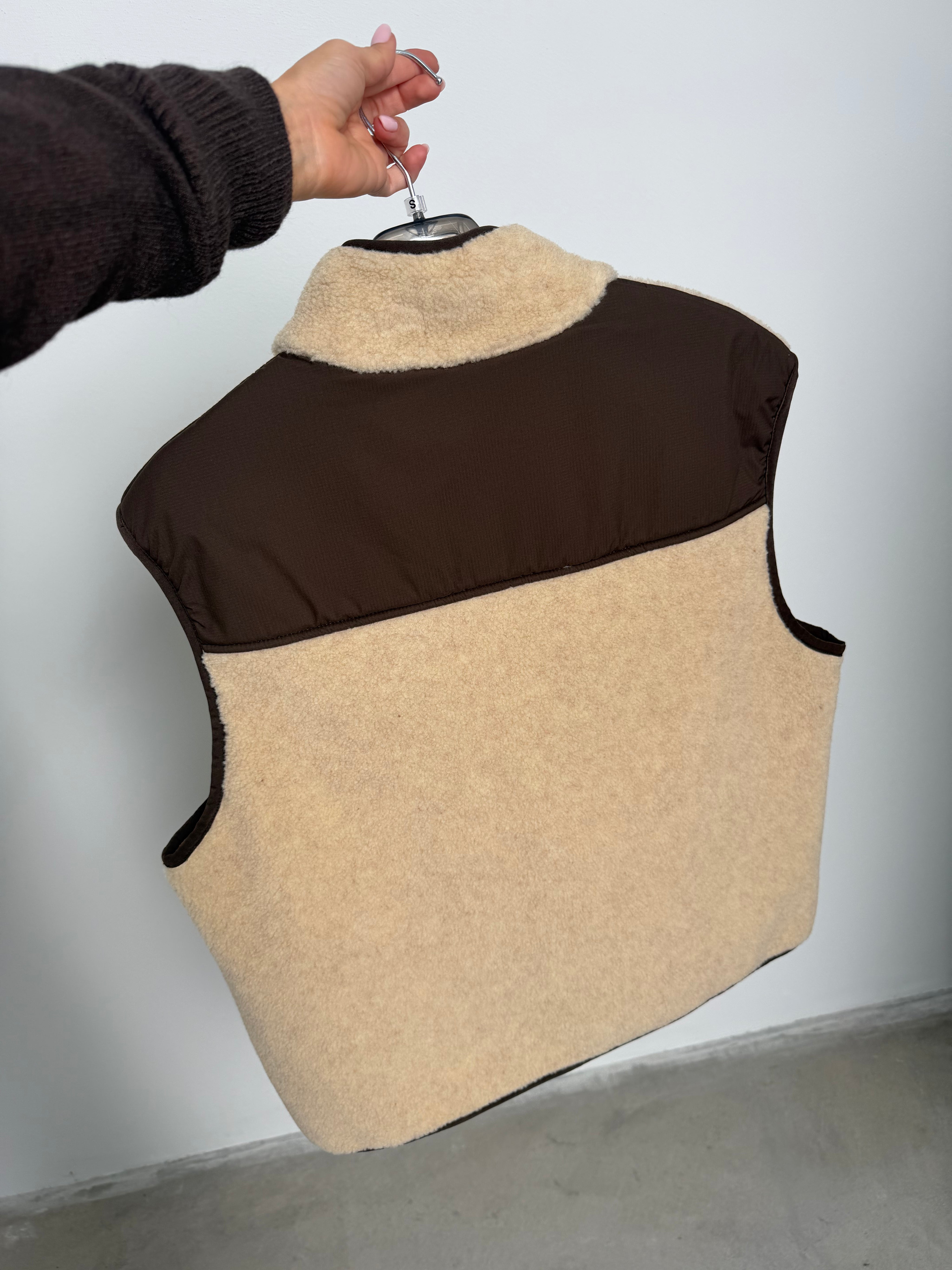 Gilet teddy virale - Beige