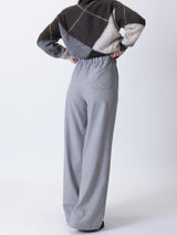 Pantalone dritto lana grigio