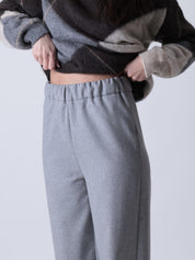 Pantalone dritto lana grigio
