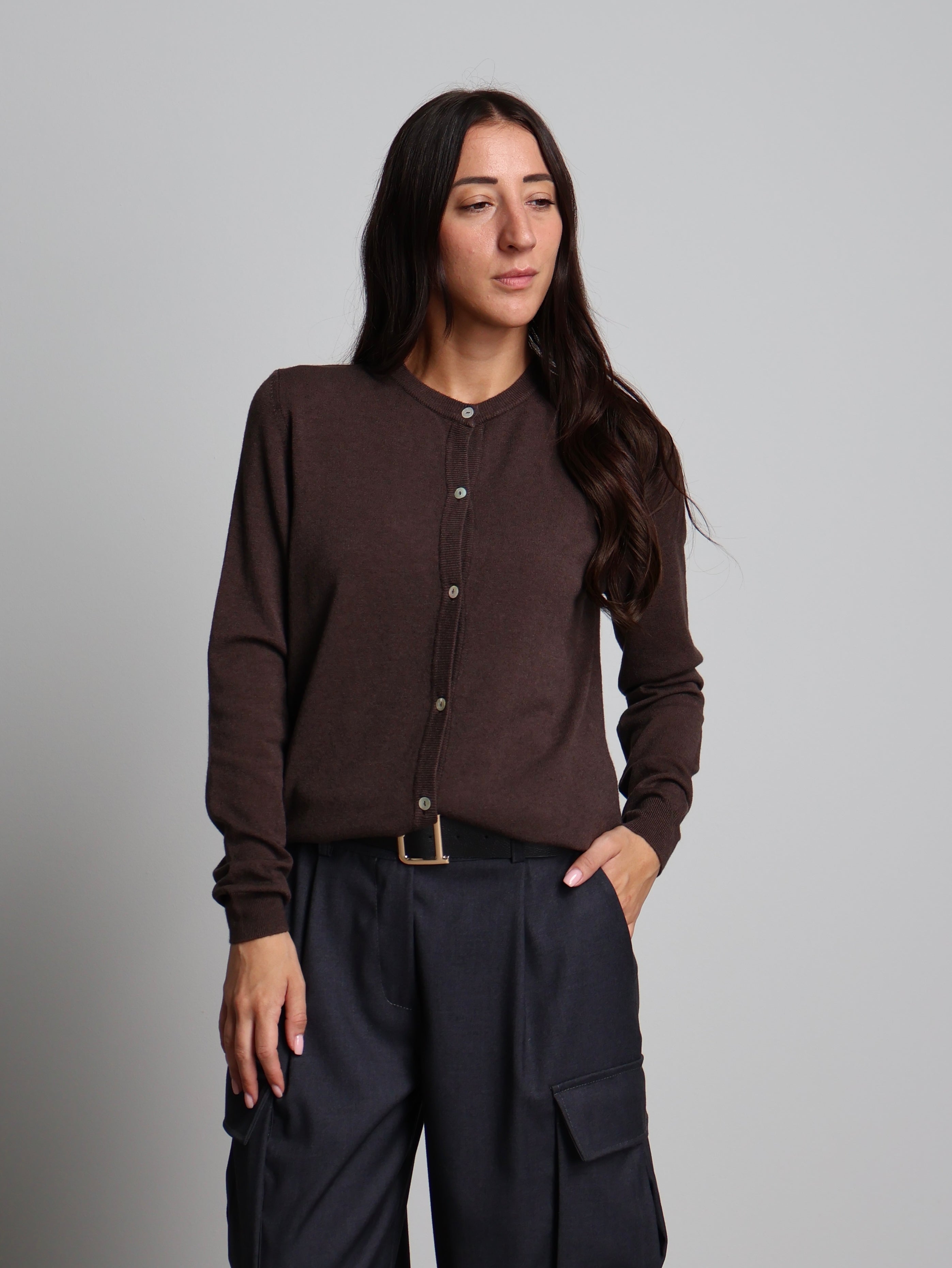 Cardigan rebecchina - moro