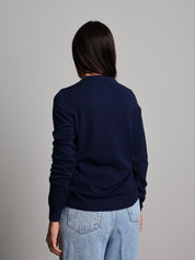 Cardigan rebecchina - Blu notte