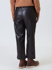Pantalone bestseller ecopelle moro