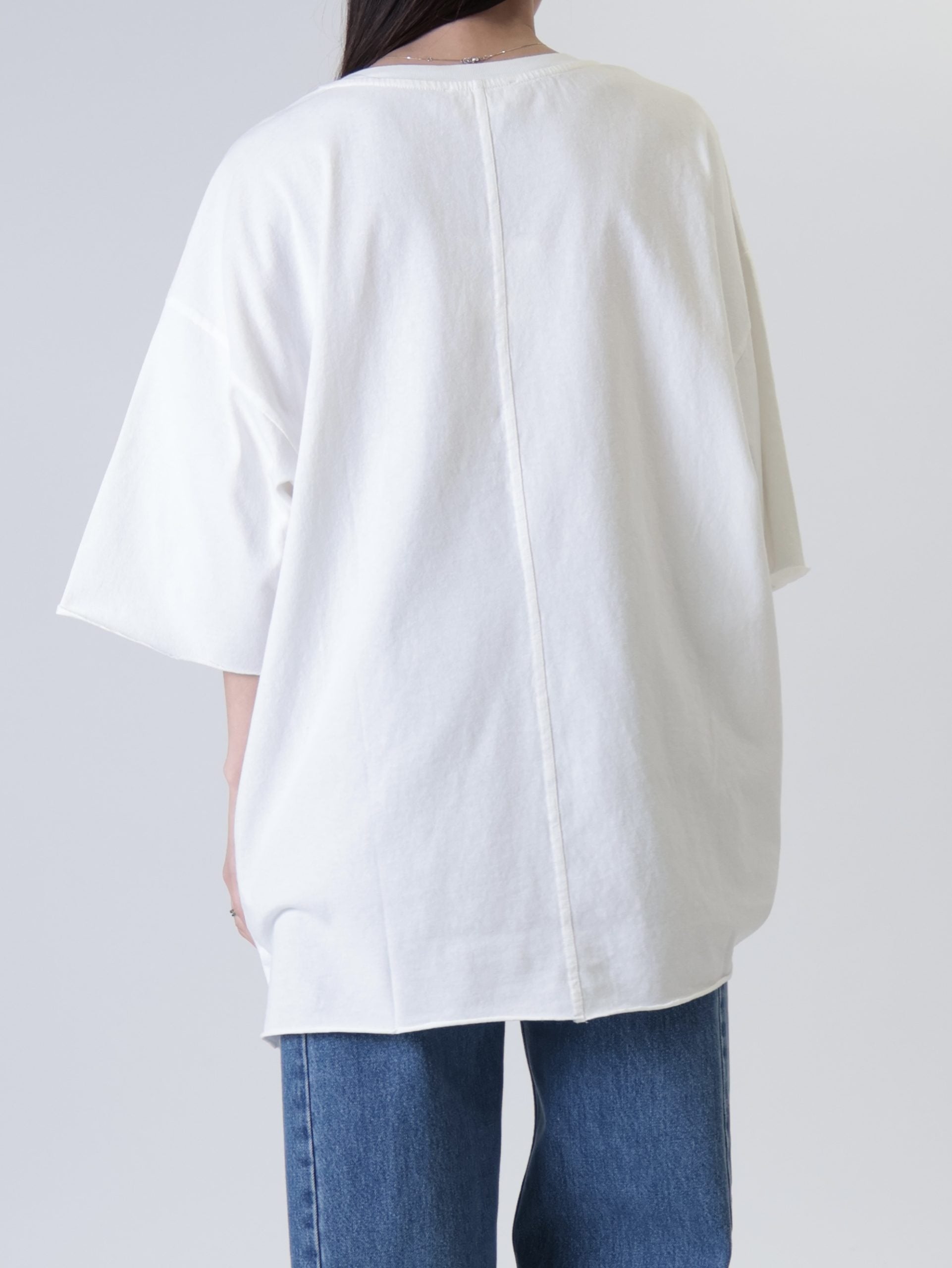 T-shirt super over bianco