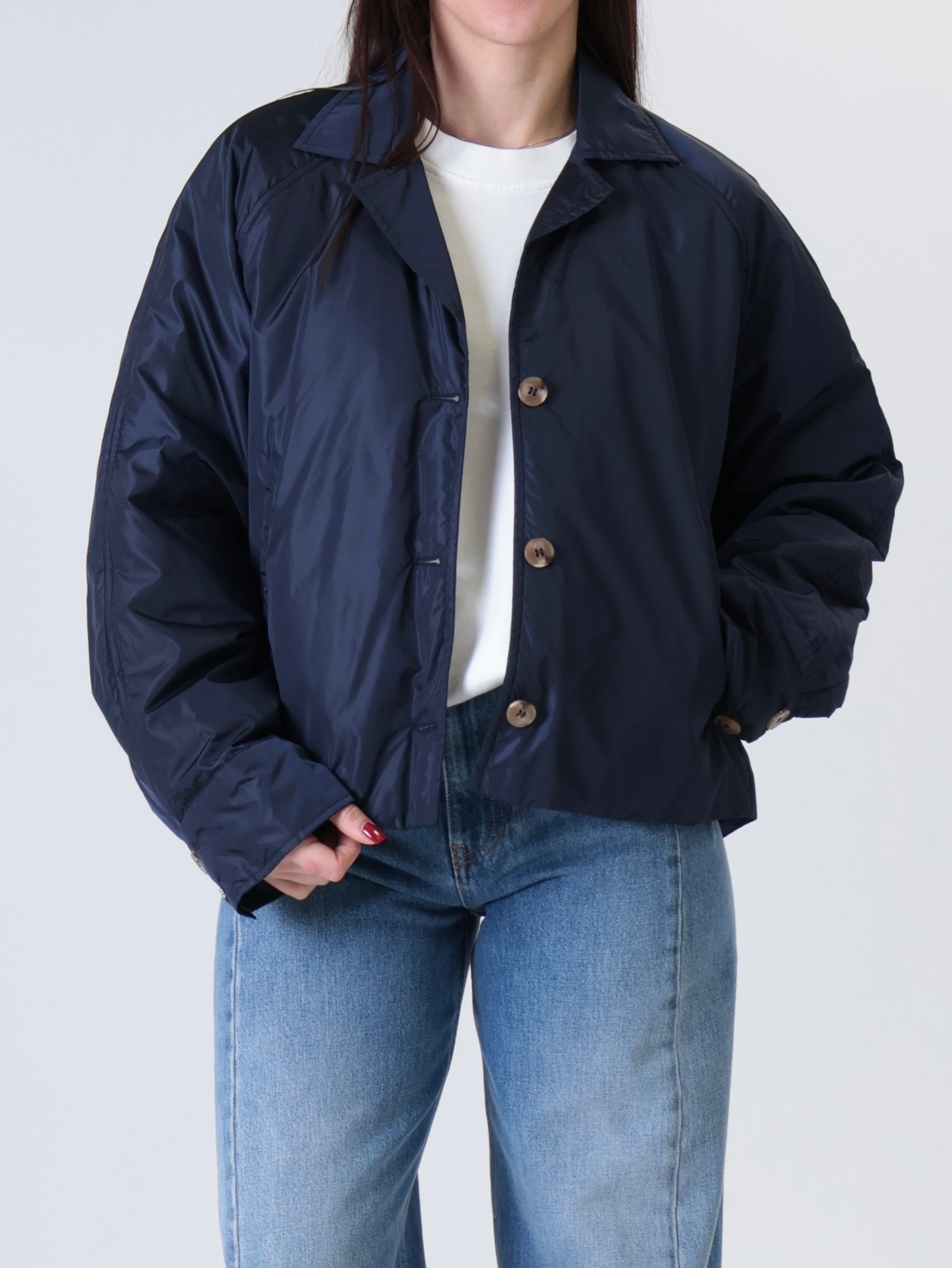 Giacca piumino blu