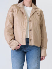 Giacca piumino beige