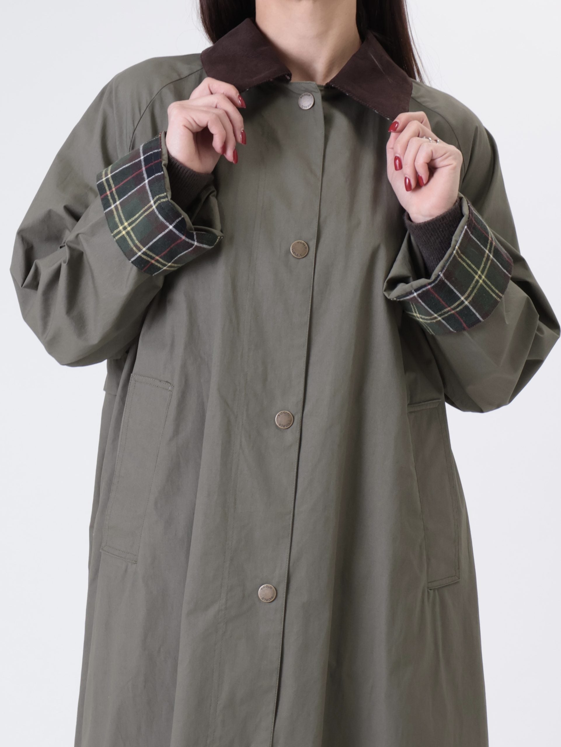 Trench lungo militare