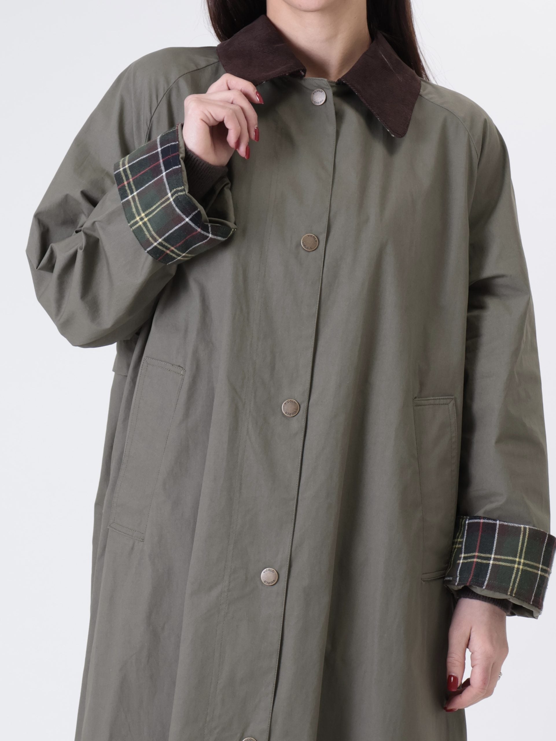 Trench lungo militare