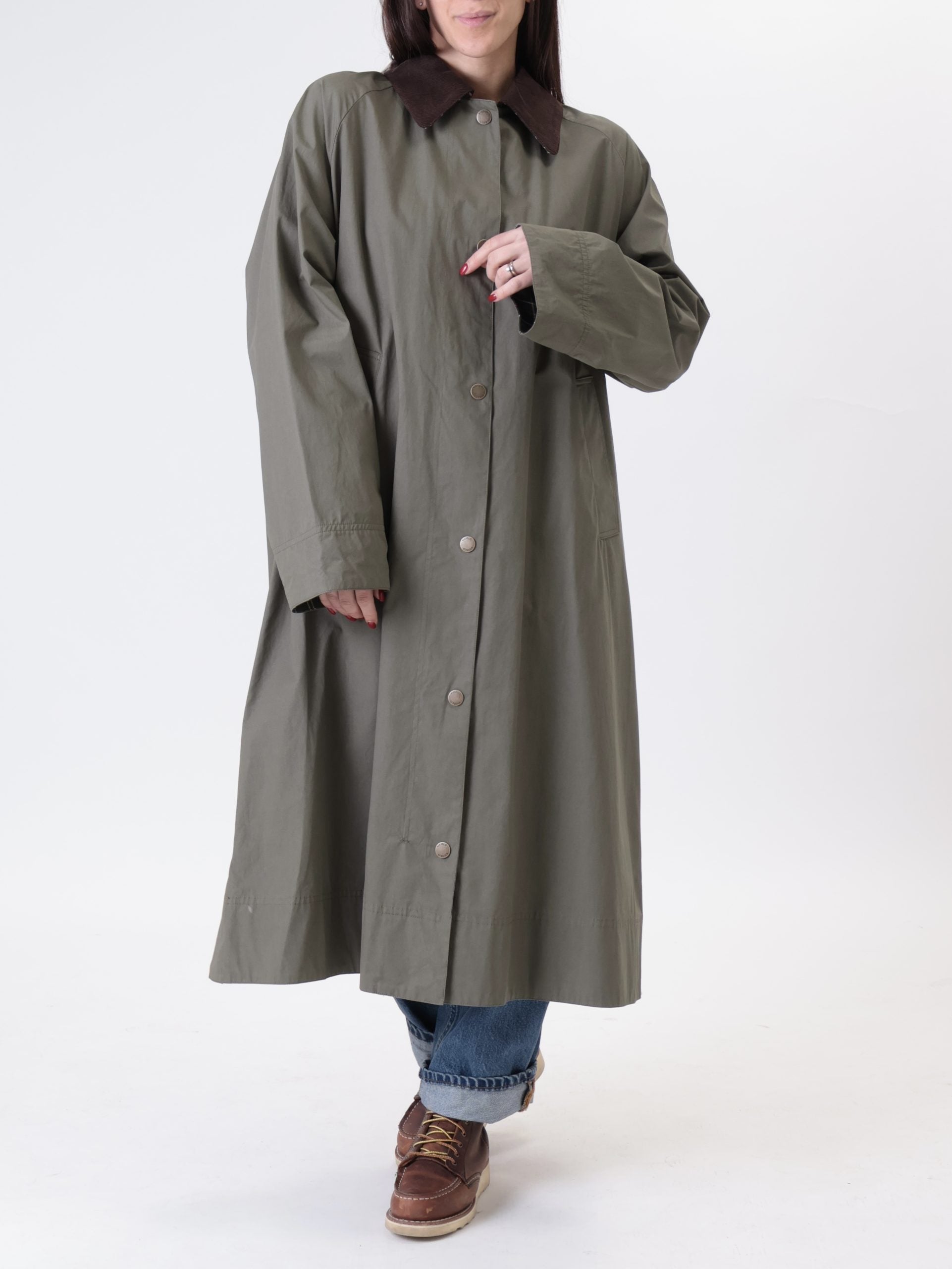 Trench lungo militare