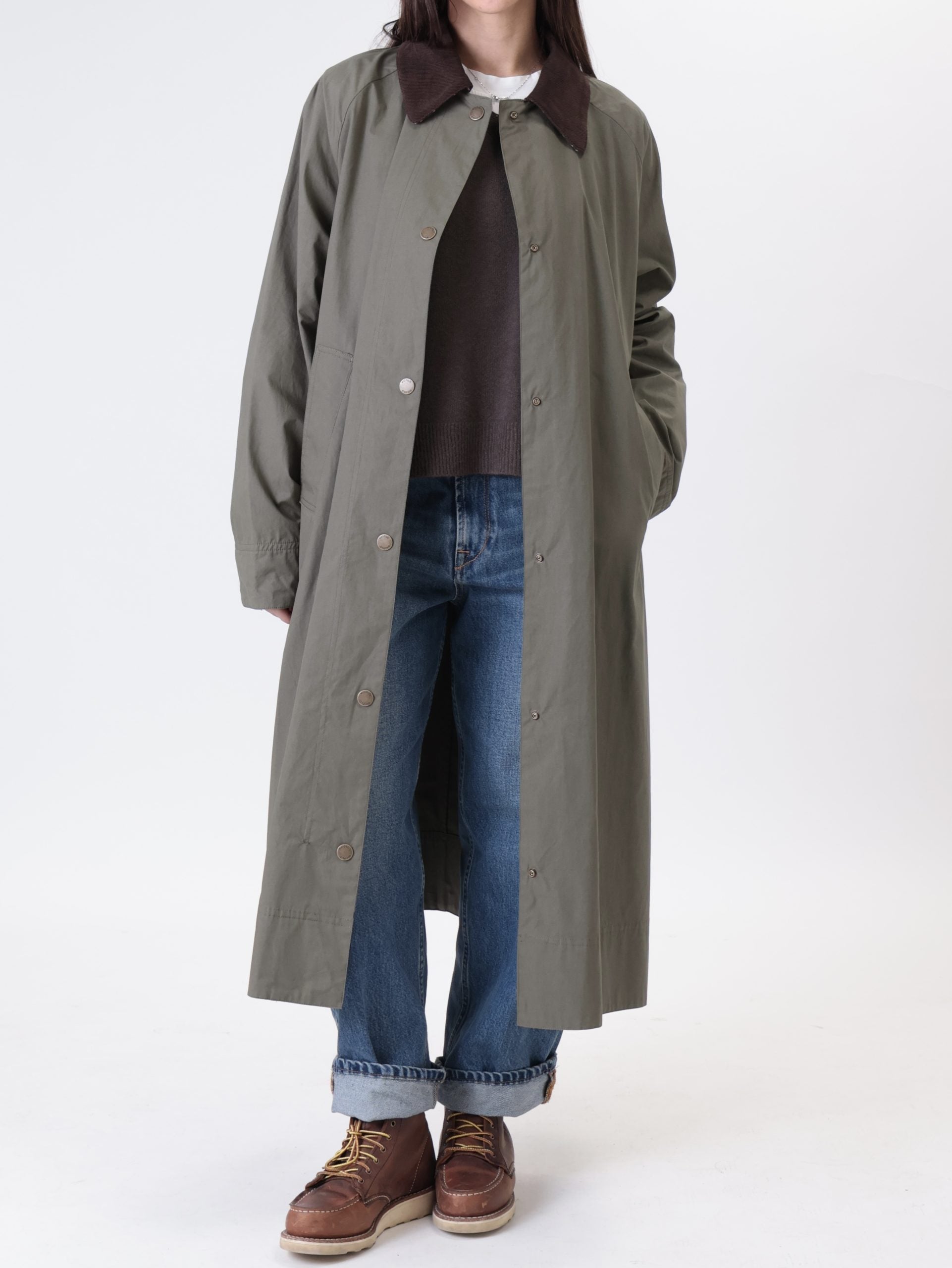 Trench lungo militare