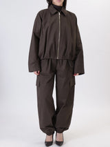 Bomber Luna zip moro