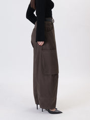 Pantalone Luna cargo over moro