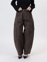 Pantalone Luna cargo over moro