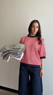 Laura contrast jumper (colours inside)