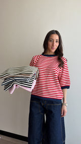 Laura contrast jumper (colours inside)