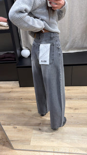 Bella gray jeans without rips