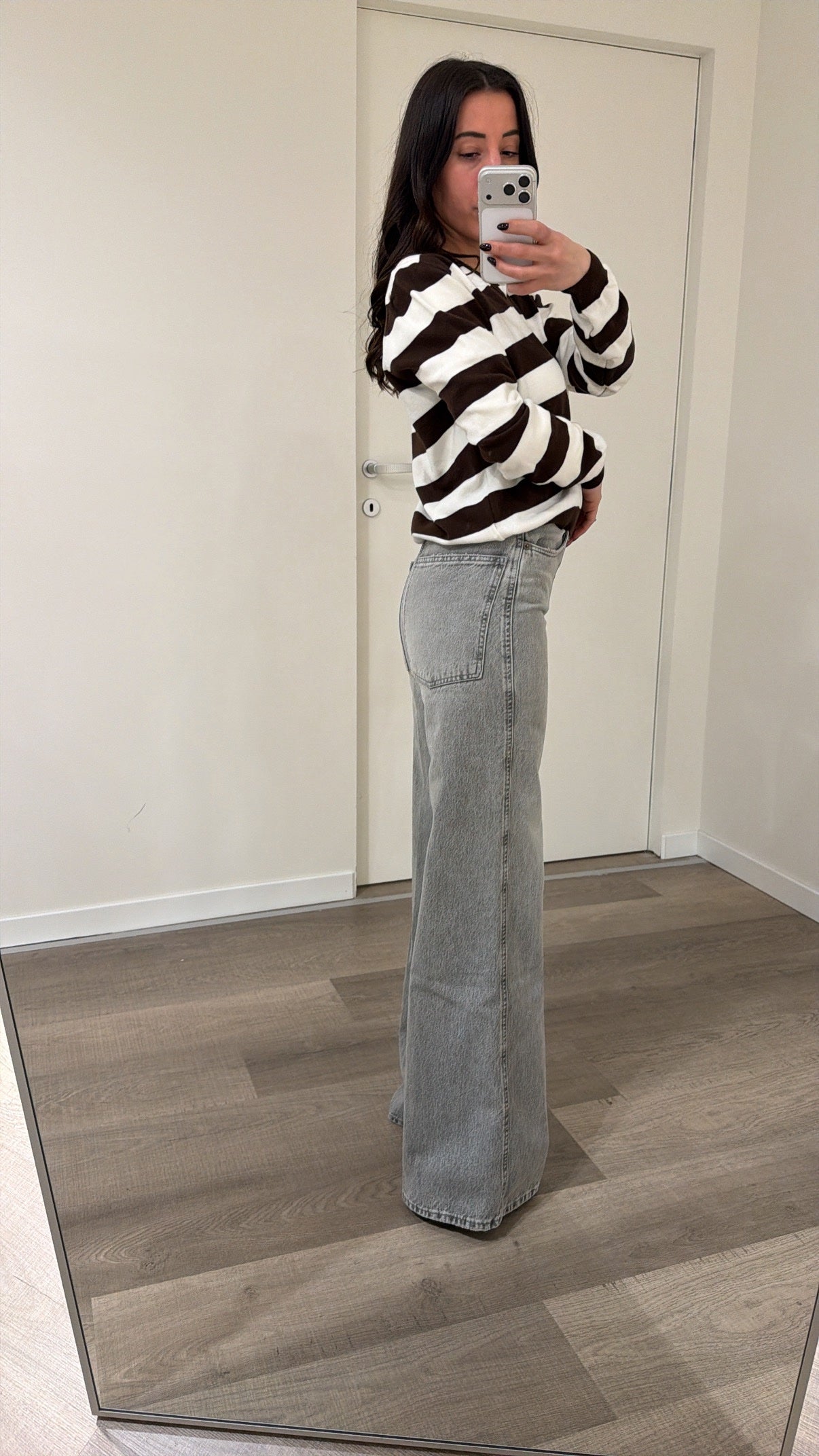 Jeans, gray, like new