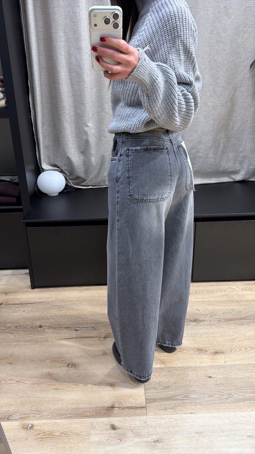 Bella gray jeans without rips