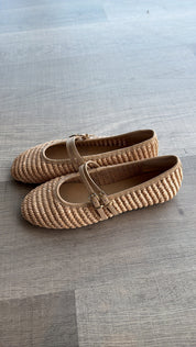 Ballerina intrecciata beige