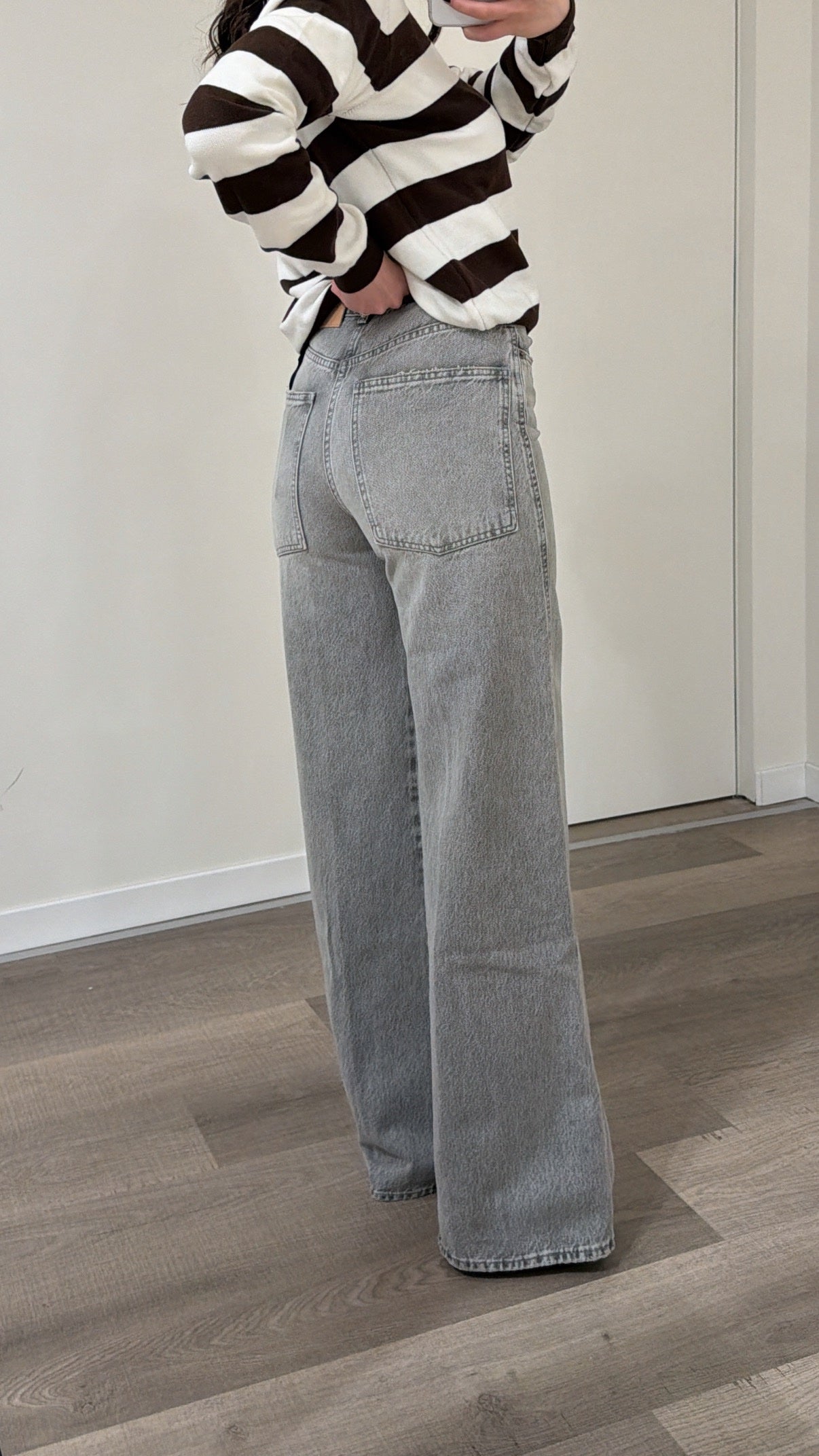 Jeans, gray, like new