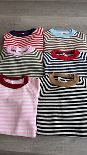 Laura contrast jumper (colours inside)