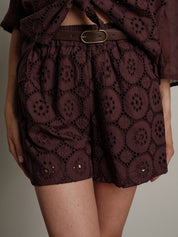 Lightweight fig sangallo shorts PREORDER 18/06