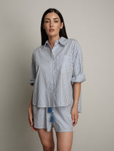 Camicia gessata blu "summer time"