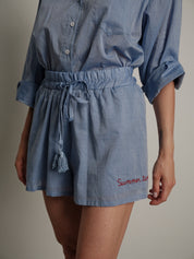 "Summer time" denim shorts
