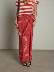 Gonna bandana fuxia/pesca