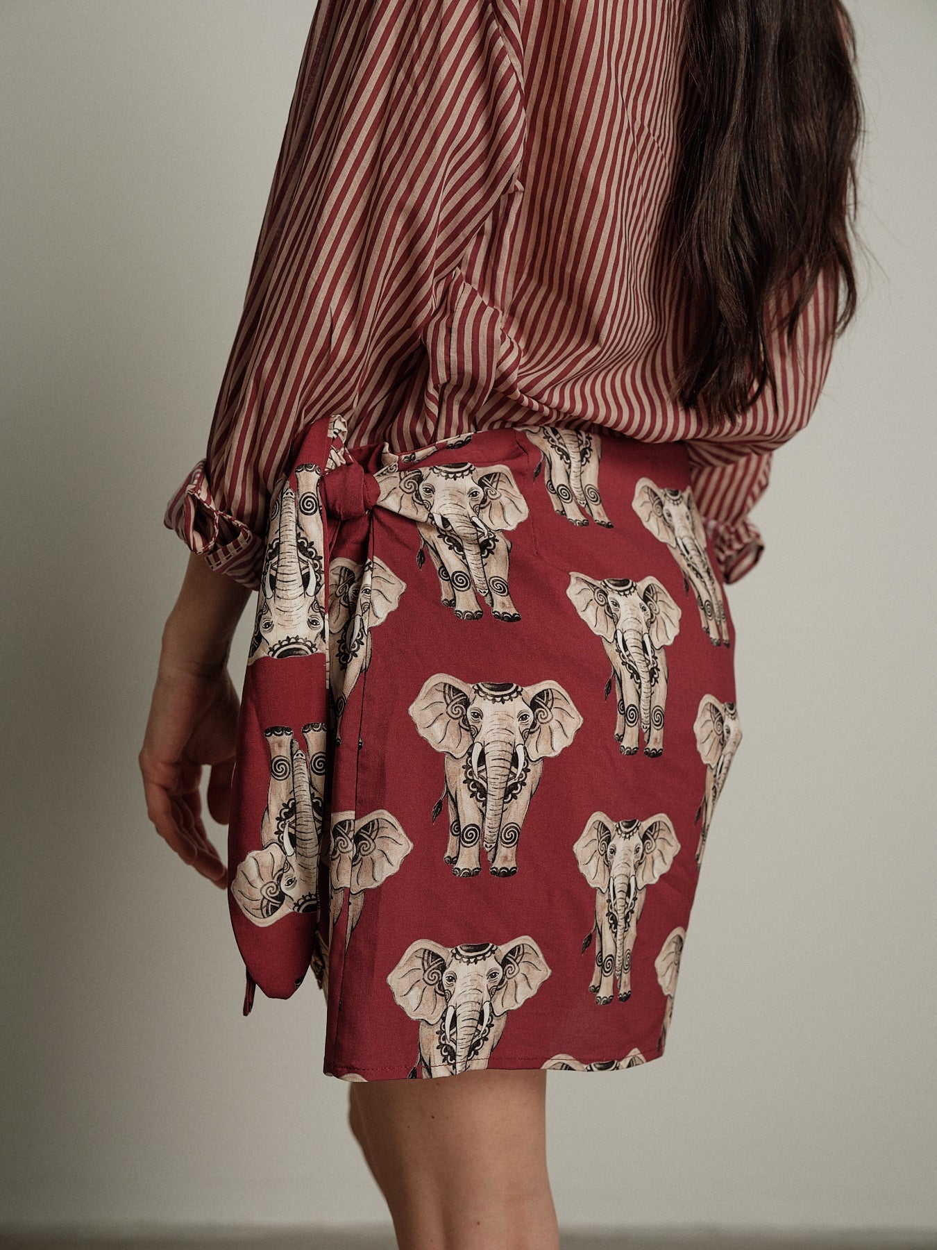 Gonna pareo elefante india/beige PREORDINE 25/06