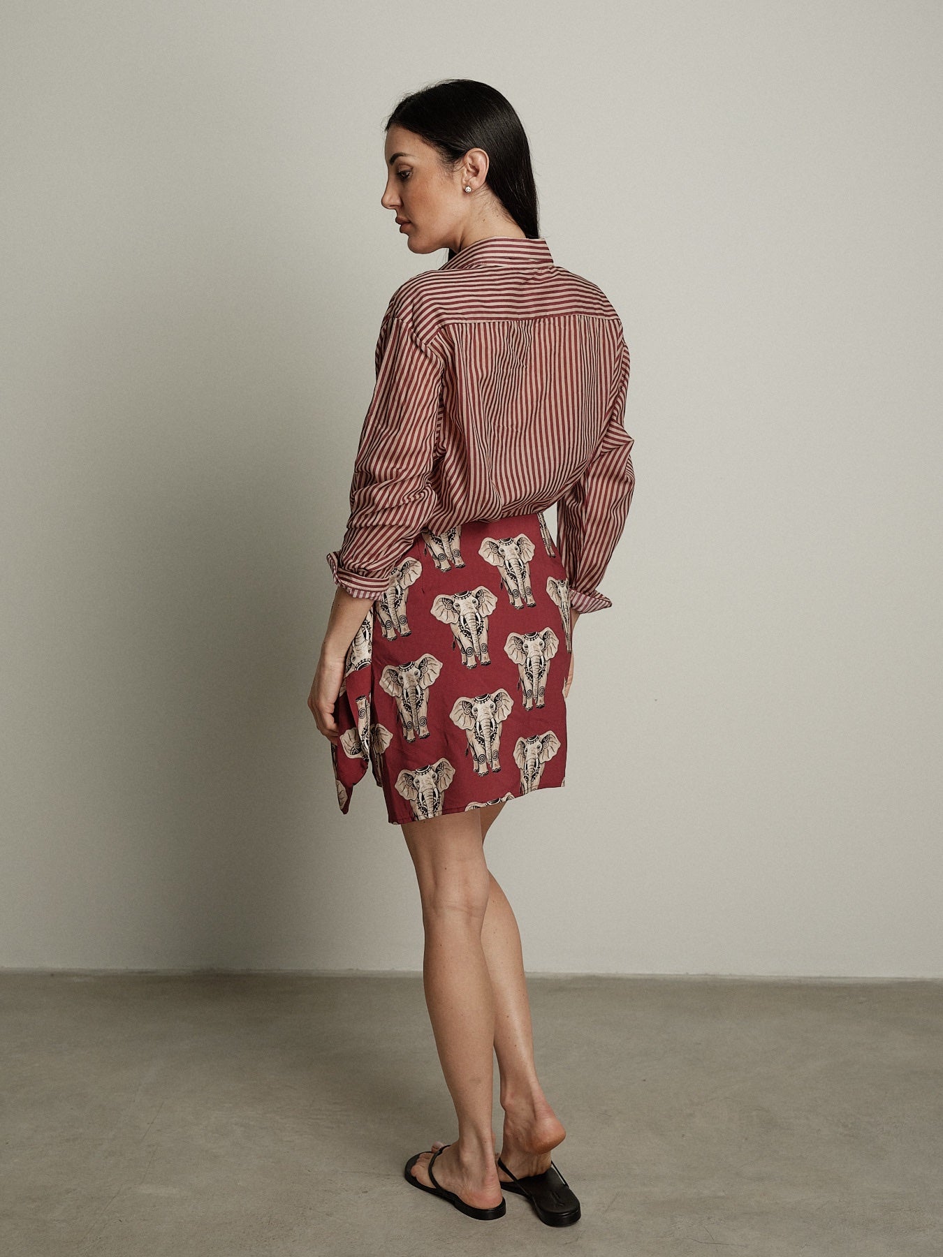 Gonna pareo elefante india/beige PREORDINE 25/06