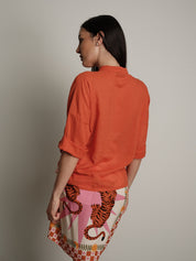 Papaya voile shirt PREORDER 12/06 SIZE S