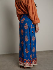 Electric blue pareo skirt
