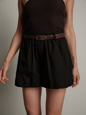 Black balloon shorts