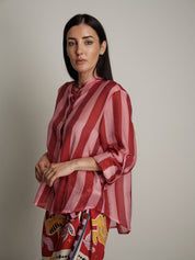 Camicia "virale" rossa/fucsia