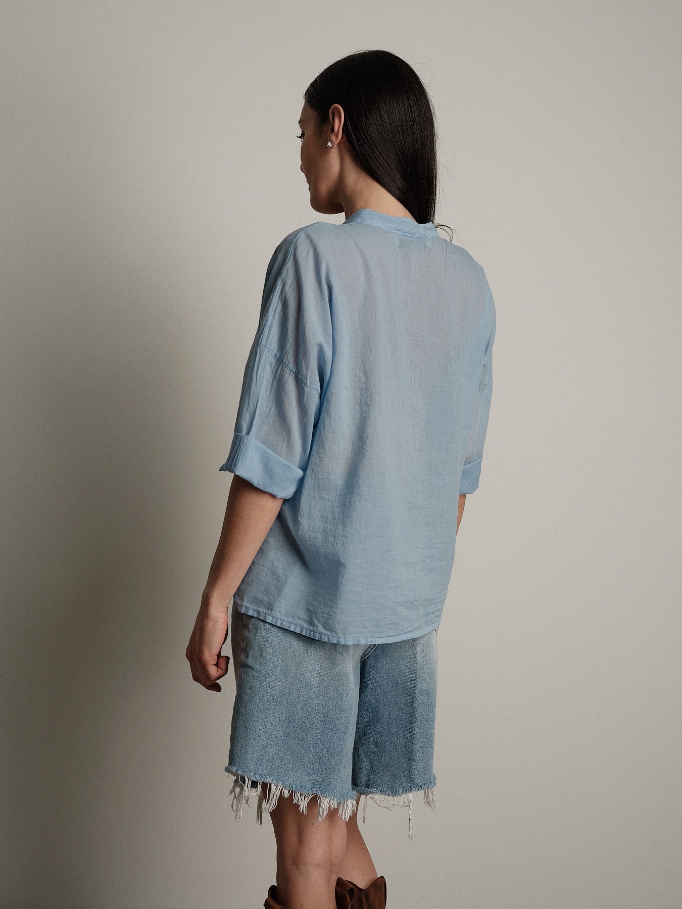 Light blue voile shirt PREORDER 12/06 SIZE S