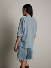 Light blue voile shirt PREORDER 12/06 SIZE S