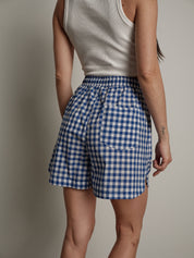 Electric blue vichy shorts new