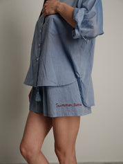 "Summer time" denim shorts