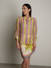 "Viral" pink/lime shirt