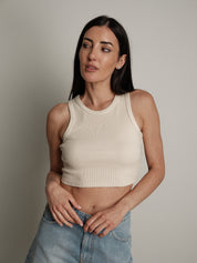 Top scollo americana crop (colori all'interno) PREORDINE NERO E BIANCO 16/06