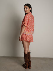 Fishing print shorts
