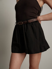 Black balloon shorts