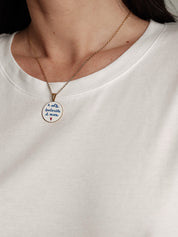 T-shirt collanina "a volte basterebbe  il mare" bianca
