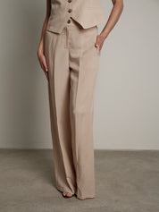 Completo gilet + pantalone Moon gesso